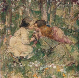 'What's O'Clock?', c1904. Artist: Edward Atkinson Hornel.