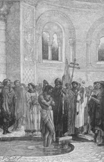'Baptism of Rollo the Pirate Chief', 1909. Artist: Unknown.