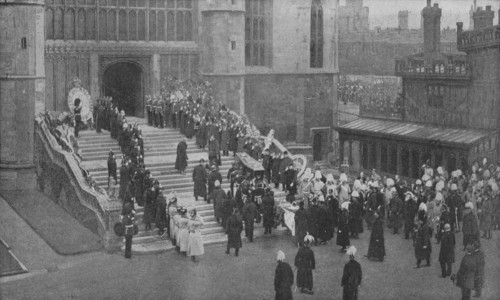 The funeral of Queen Victoria, 1901 (1909).  Artist: Unknown.