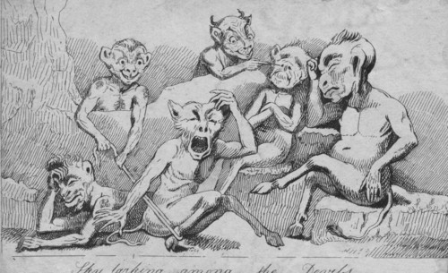 'Sky larking among the Devils', c19th century. Artist: Unknown.