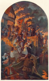 The Great Fire of London, 1666 (1905). Artist: Unknown.