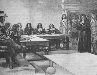 Titus Oates before the Privy Council, 1678 (1905). Artist: Unknown.