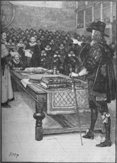 The trial of King Charles I, 1649 (1905).  Artist: Unknown.