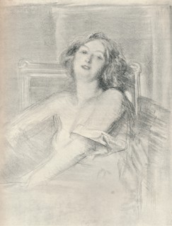 'Lithograph portrait of a woman', c1905. Artist: Albert de Belleroche.