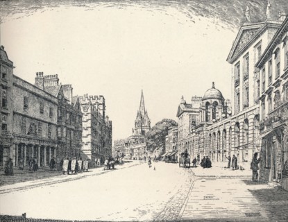 'High Street, Oxford', 1905. Artist: Edmund Hort New.