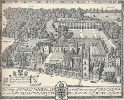 'Magdalen College, Oxford', 1905. Artist: Edmund Hort New.
