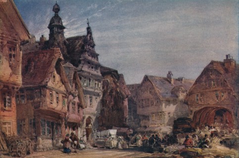 'Giessen on the Lahn', c1874. Artist: William Callow.