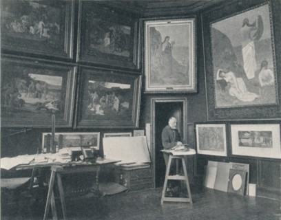 'Puvis De Chavannes in his Studio', c1897. Artist: Unknown.