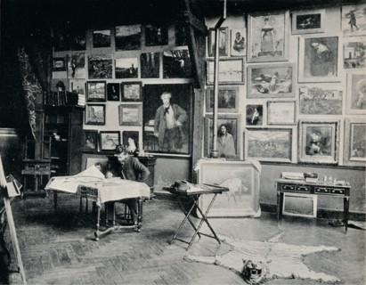 'P. Roll in his Studio', c1897. Artist: Unknown.