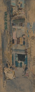 'Bead Stringers, Venice', c1904. Artist: Thomas Robert Way.