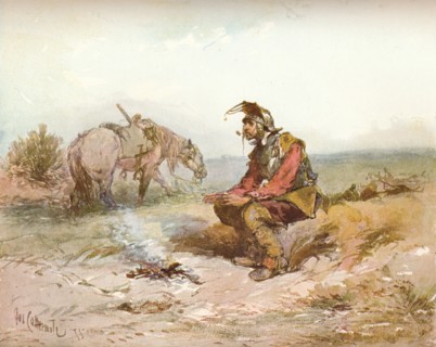 'Langham Sketch: The Bivouac, c1885. Artist: Charles Cattermole.