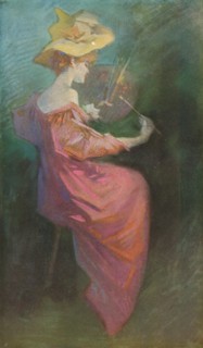 'La Peinture', c1893. Artist: Jules Cheret.
