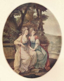 'The Duchess of Devonshire and Lady Duncannon', 1782. Artist: William Dickinson.
