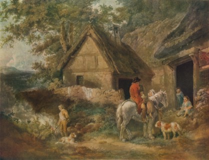 'A Boy Employed Burning The Weeds', 1799. Artist: James Ward.