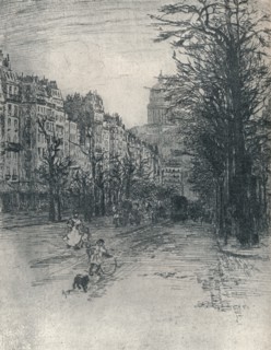 'Avenue Des Gobelins, Paris', c1908. Artist: Frank Milton Armington.