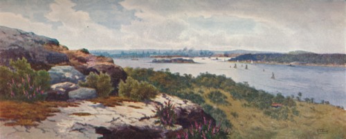 'Sydney From Vaucluse', c1906. Artist: Henri Tebbitt.