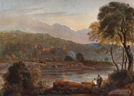 'Tintern Abbey', c1840. Artists: David Cox the elder, Walter de Clare.