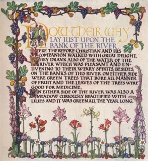 'Illuminated Text From The Pilgrim's progress', c1920. Artist: Marta Bowerley.
