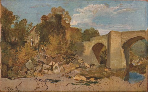 'Devonshire Bridge with Cottage', 1813. Artist: JMW Turner.