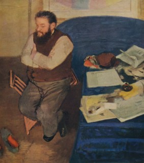 'Diego Martelli', 1879. Artist: Edgar Degas.