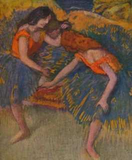 'Deux Danseuses Corsages Jaunes', c1902. Artist: Edgar Degas.