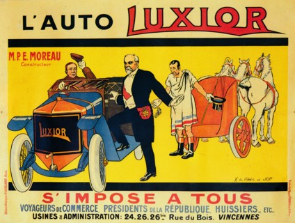 Advertisement for Luxior cars, c1912-1914. Artist: Unknown.