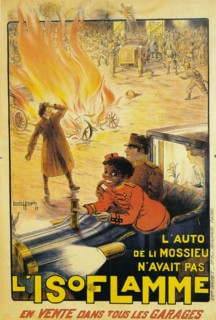 'Advertisement for Isoflamme fire extinguishers, 1913. Artist: Louis Houpin.