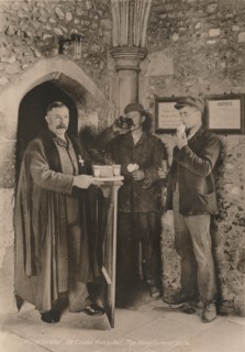 The Wayfarer's Dole, Hospital of St Cross, Winchester, Hampshire, early 20th century(?). Artist: Unknown.