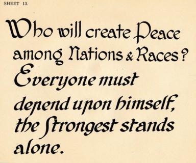 Sheet 13, from a portfolio of alphabets, 1929. Artist: Unknown.