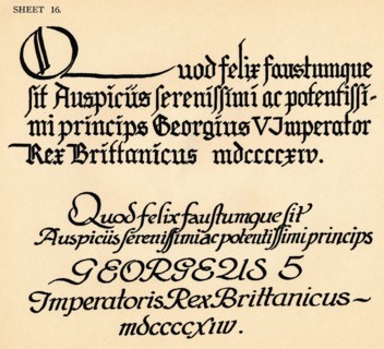 Sheet 16, from a portfolio of alphabets, 1929.