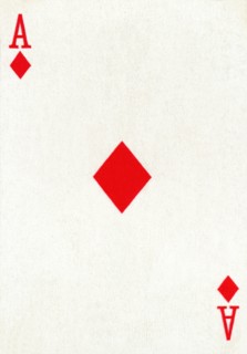 Ace of Diamonds from a deck of Goodall & Son Ltd. playing cards, c1940. Artist: Unknown.
