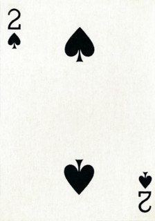 2 of Spades from a deck of Goodall & Son Ltd. playing cards, c1940. Artist: Unknown.