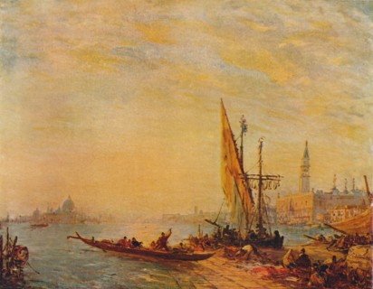 'Entrance To The Grand Canal, Venice', c1875. Artist: Felix Francois Georges Philibert Ziem.