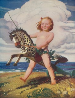 'The Hobby Horse', c1915, (1932). Artist: George Spencer Watson.