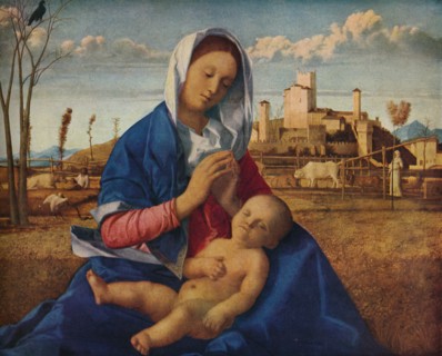 'Madonna of the Meadow', c1500. Artist: Giovanni Bellini.