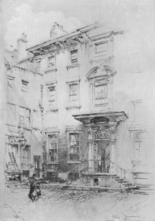 'Sir Christopher Wren's house, Love Lane', c1902, (1903). Artist: Hedley Fitton.