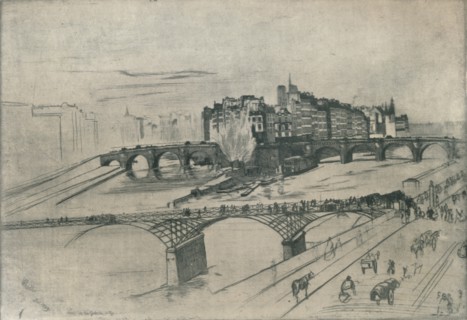 'The Isle De La Cite, Paris', 1859, (1904). Artist: James Abbott McNeill Whistler.