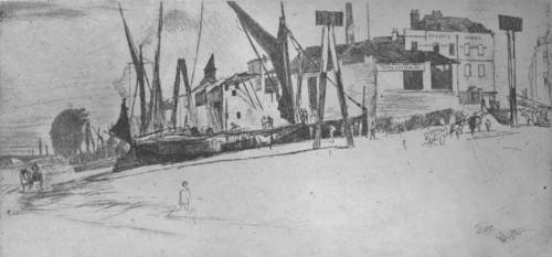 'Chelsea Wharf', 1863, (1904). Artist: James Abbott McNeill Whistler.