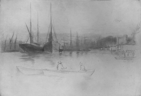 'Steamboats Off The Tower', 1875, (1904). Artist: James Abbott McNeill Whistler.