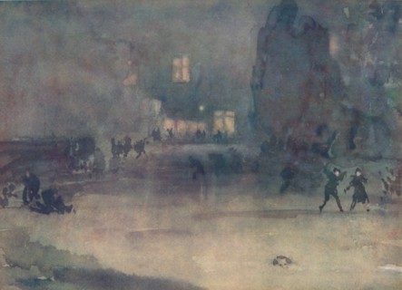'Nocturne - Amsterdam in Snow', 1882, (1904). Artist: James Abbott McNeill Whistler.