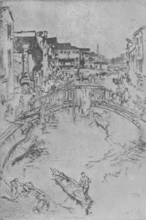 'The Bridge', c1880, (1904). Artist: James Abbott McNeill Whistler.
