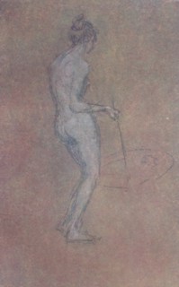 'A Nude Study', c1864, (1904). Artist: James Abbott McNeill Whistler.