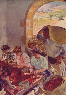 'The Preparation of Dry Grapes', 1890, (c1932). Artist: Joaquin Sorolla y Bastida.