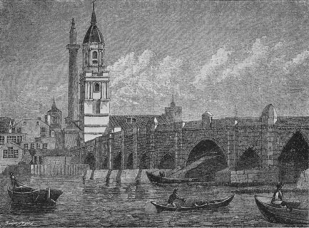 'London Bridge', 1796, (1903). Artist: John Walker.