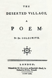 'The Deserted Village, A Poem', c1770. Artist: Unknown.