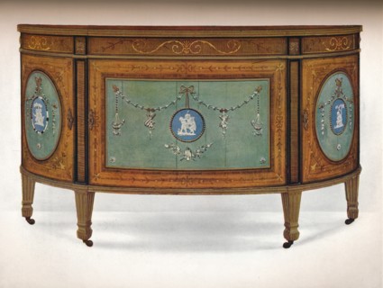 'Commode of Lunette Form', c1775. Artist: Unknown.