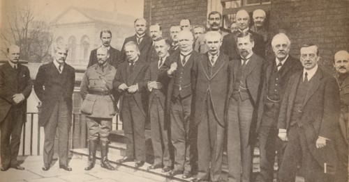 'Mr. Lloyd George, Prime Minister, and some of his colleagues in 1917', c1917, (1935). Artist: Unknown.