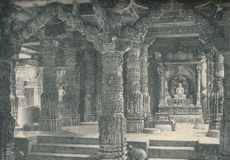 'The Interior of a Jain Temple at Mount Abu in Rajputana', c1903, (1904). Artist: Unknown.