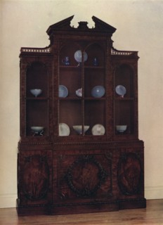 'Mahogany Glass-Fronted Case', c1760. Artist: William Vile.
