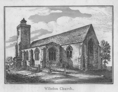 'Wilsdon Church', c1792. Artist: Unknown.